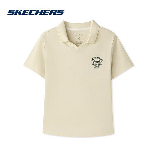 Skechers斯凯奇2026夏女士运动休闲舒适百搭短袖POLO衫 L226W035