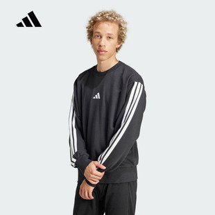 adidas阿迪达斯2025春新款男运动休闲长袖卫衣套头衫圆领 JE6372