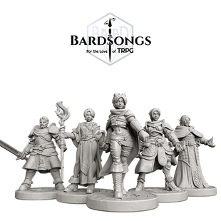 磁吸替换棋子吟游之歌跑团模型 DND龙与地下城素组版罗曼司微缩