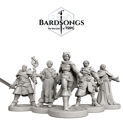 磁吸替换棋子吟游之歌跑团模型 DND龙与地下城素组版罗曼司微缩