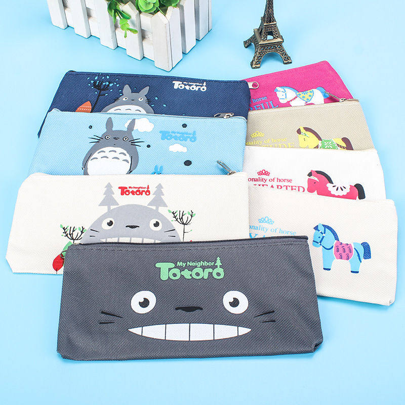 卡通学生帆布笔袋创意可爱铅笔文具收纳袋小马长方形文具袋,玩具/童车/益智/积木/模型,笔袋,淘宝优惠券,粉丝福利购,淘宝优惠卷