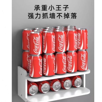 双层架放wifi电视机顶盒置物架路由器置物支架挂墙上置散热免打孔