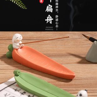 线香创意香香动物座小香家用兔子香插插拖 卡通底座盘可爱香立日式
