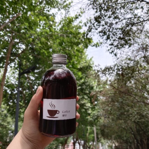 杯圆形国潮咖啡奶冷泡茶创意酒壶瓶瓶分装酒杯茶新中式冷萃玻璃杯