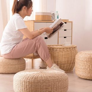 榻榻米 上蒲团坐垫垫打坐垫草编家用佛垫跪拜垫垫子拜禅修垫地日式