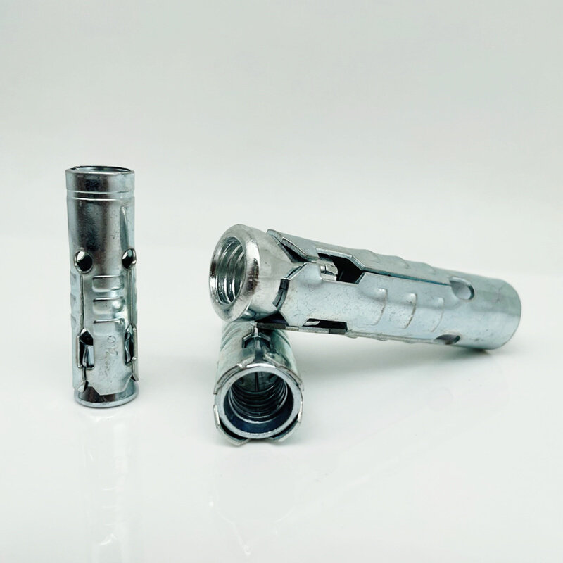 鱼鳞膨胀螺丝连体顶爆组合一体式组合拉爆头吊顶三件套内膨胀套