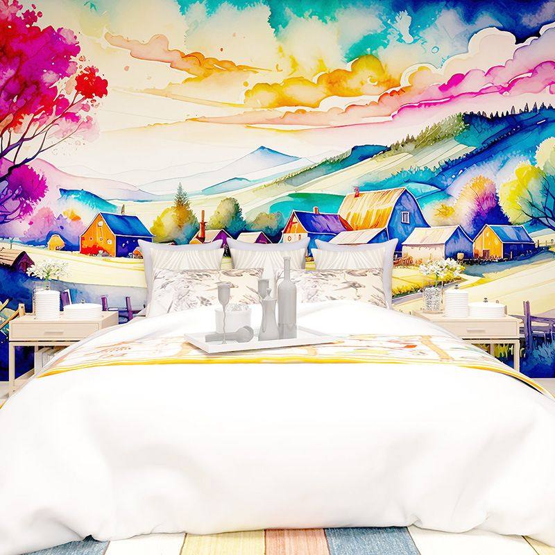 跨境代发中式床头民宿酒店背景墙壁纸自粘PVC加厚墙纸现代风,家装主材,定制壁画,淘宝优惠券,粉丝福利购,淘宝优惠卷