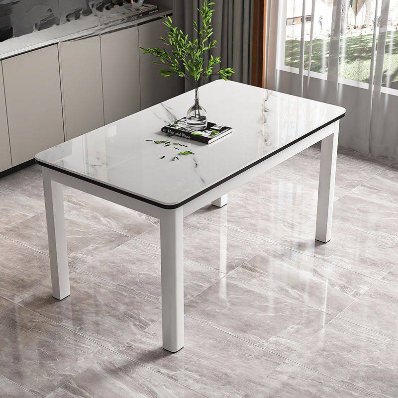 钢化玻璃餐桌椅组合现代家用吃饭桌子小户型客餐厅出租屋长方形桌,住宅家具,岩板餐桌,淘宝优惠券,粉丝福利购,淘宝优惠卷