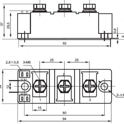 销全新原装四菱 MDC250C1612 硅整流二极管模块 MDC250A 1600V厂