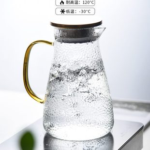 杯子水杯茶杯水果茶杯壶套杯家用客厅茶具带托盘 玻璃轻奢水具套装