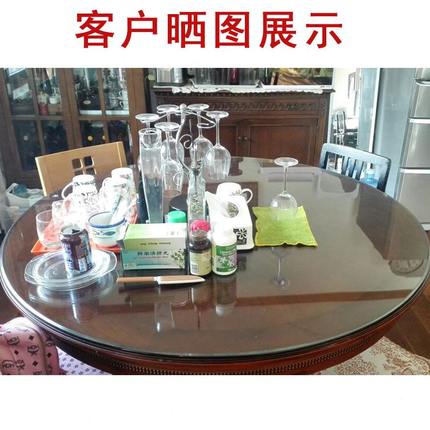 圆桌玻璃  定做圆形钢化玻璃餐桌面酒店台桌面茶几面桌面圆盘透明