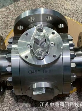 Q45F-160P不锈钢高压三通球阀 锻造T型三通球阀 三通换向  F304