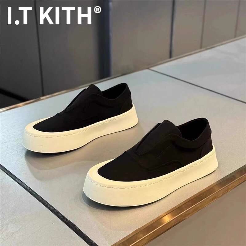 I.T KITH2026新款春季透气老北京布鞋男士休闲帆布潮鞋冰丝板鞋