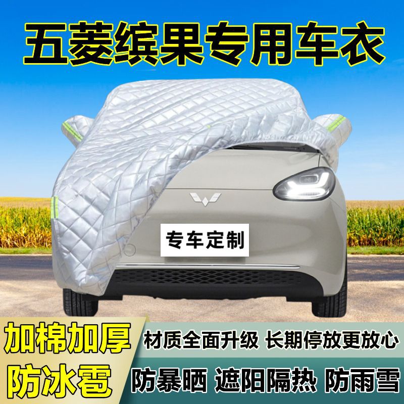 五菱缤果专用防冰雹车衣车罩加厚防晒防雨防雪隔热布遮阳外罩车套