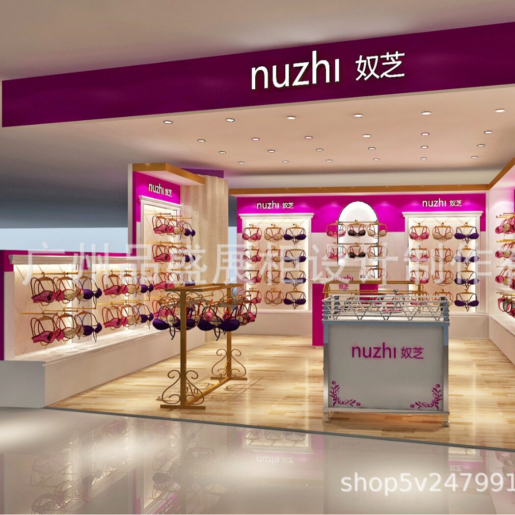 设计制作商场皮具烤漆化妆品展厅展示柜鞋服货柜展示架多经点位