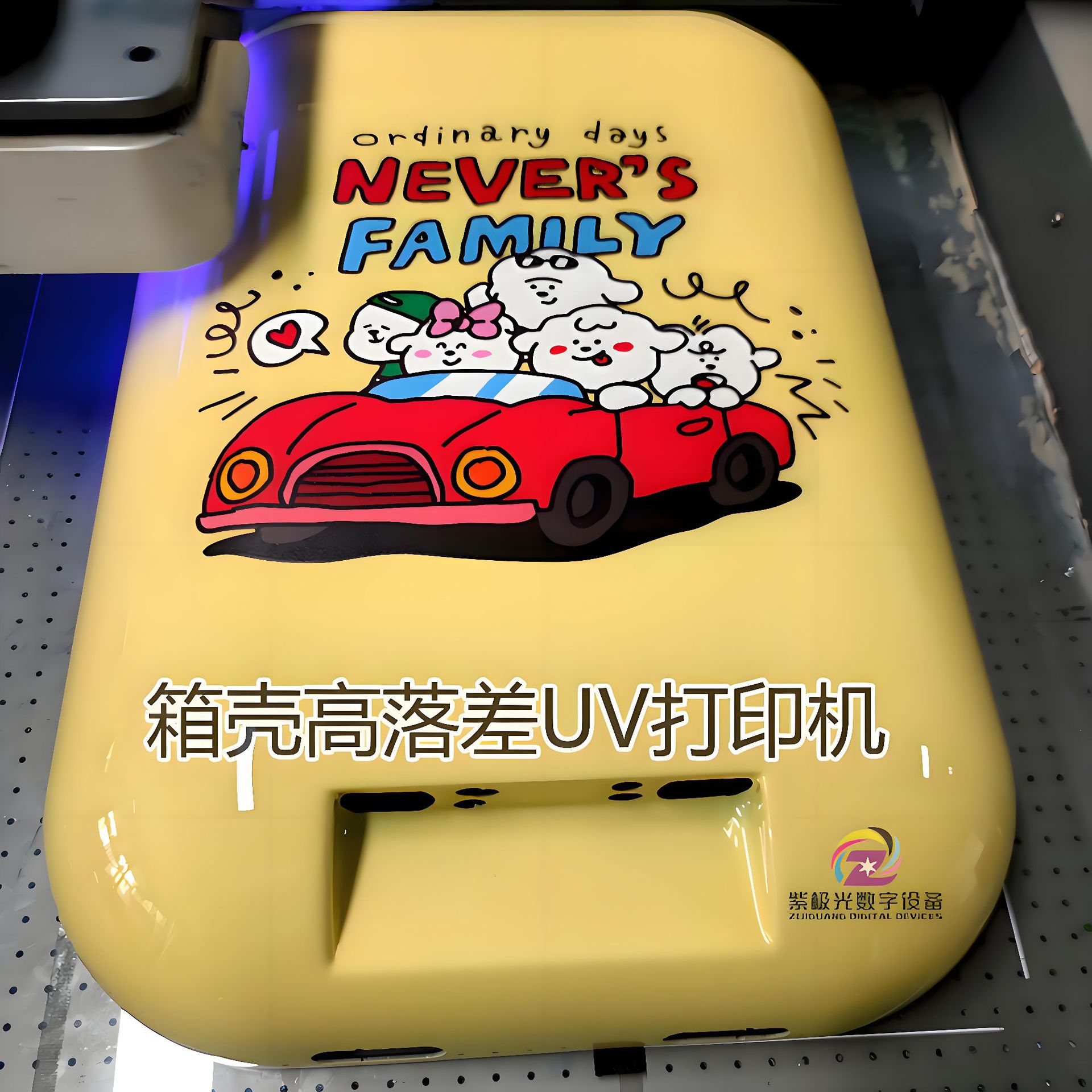 箱包UV彩绘高落差平板打印机