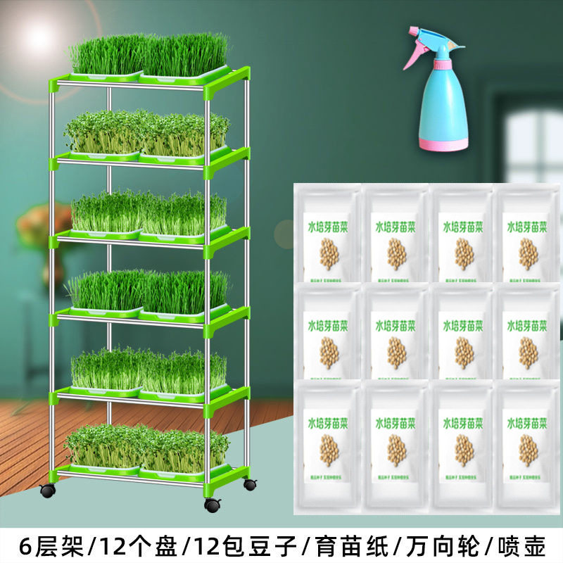 芽苗菜育苗盘 无土栽培网格豌豆苗豆芽种植盘家用加深加密盆架子