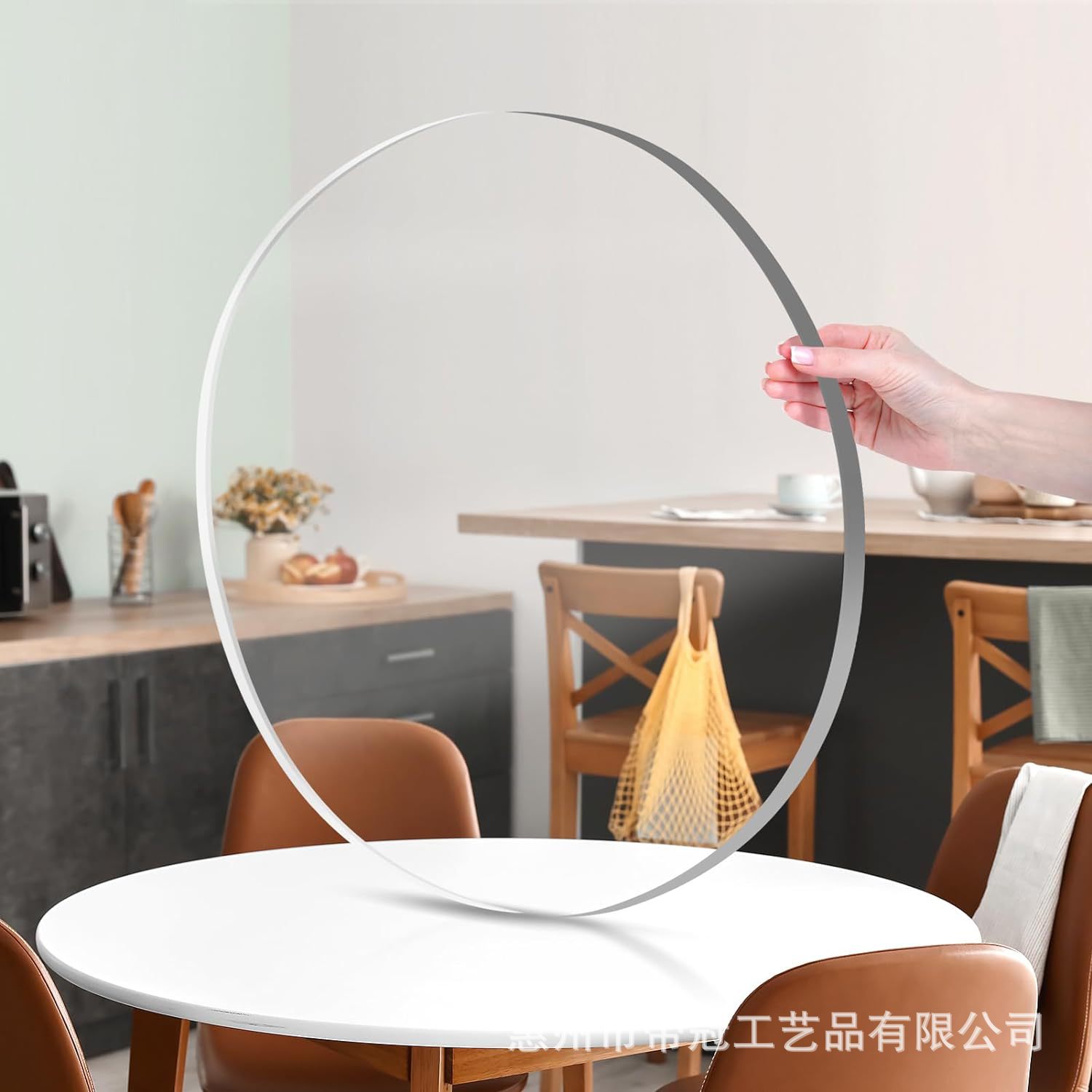 亚克力透明高透圆形桌面保护盘