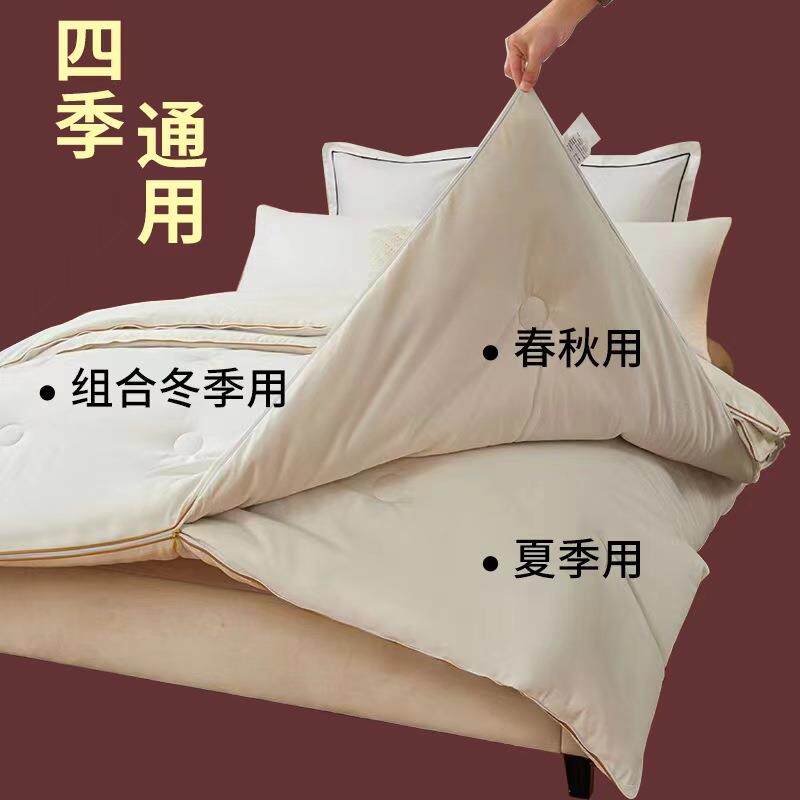 冬季纯棉被芯子母二合一拉链款全棉春秋保暖四季被子母被加厚冬被
