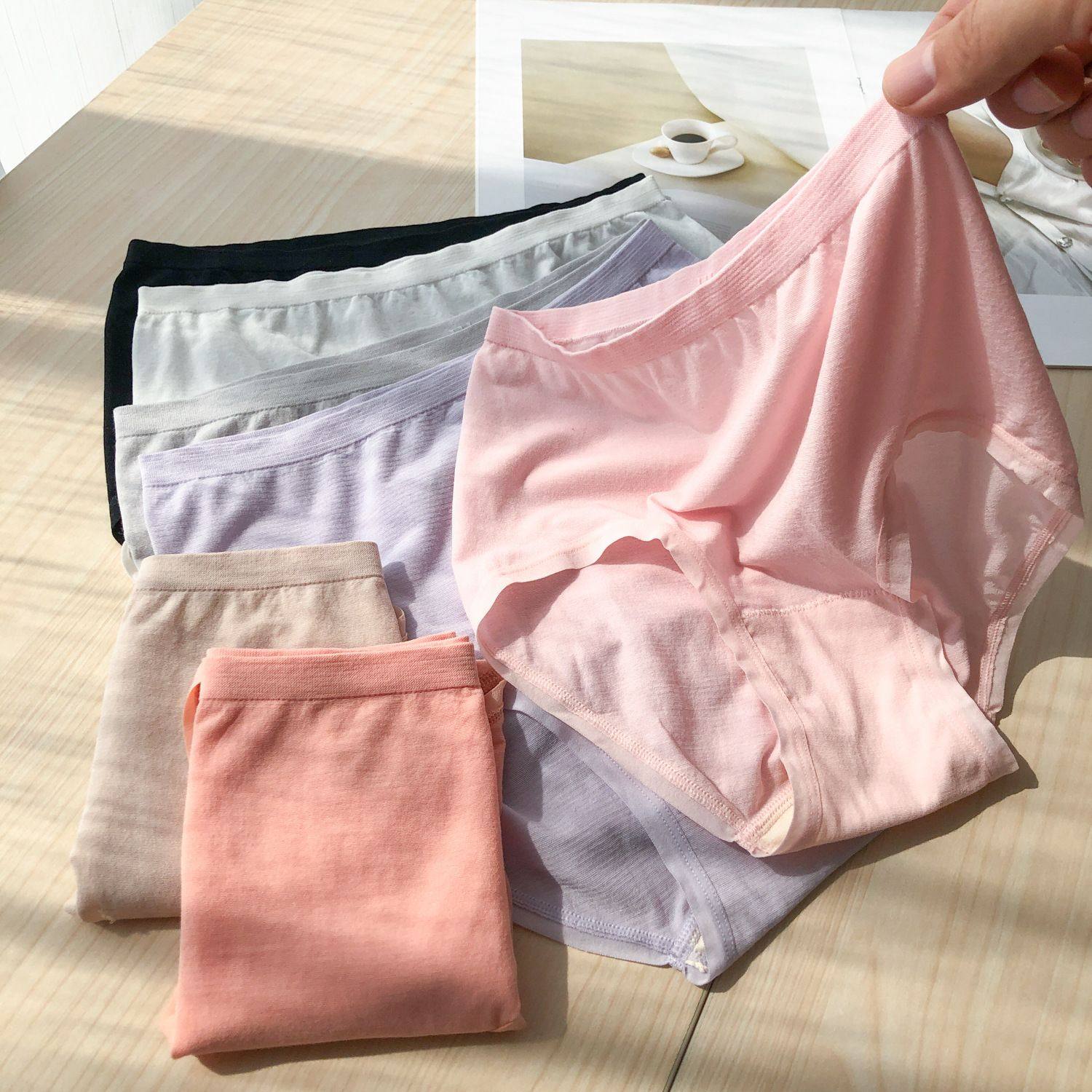 薄款超软莫代尔女士内裤大弹力无缝舒适三角裤纯棉裆中腰透气短裤,女士内衣/男士内衣/家居服,女三角裤,淘宝优惠券,粉丝福利购,淘宝优惠卷