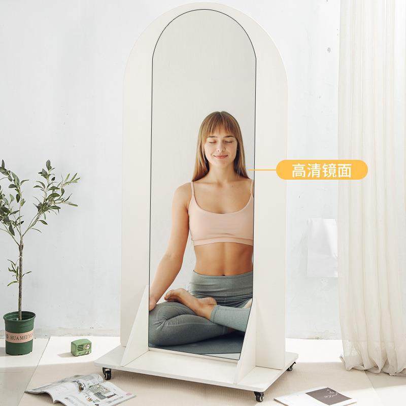 定制洞洞板置物架实木落地滑轮双面背面瑜伽穿衣镜木质收纳展示架,收纳整理,收纳洞洞板,淘宝优惠券,粉丝福利购,淘宝优惠卷