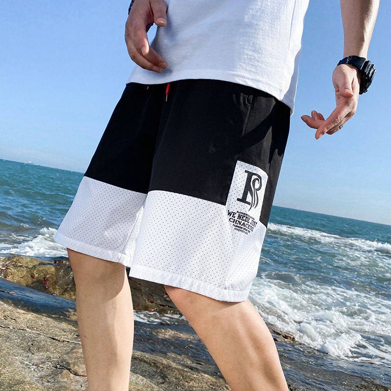 2021夏季冰丝男短裤薄款宽松嘻哈运动篮球速g沙滩中裤男生五分裤c,男装,短裤,淘宝优惠券,粉丝福利购,淘宝优惠卷