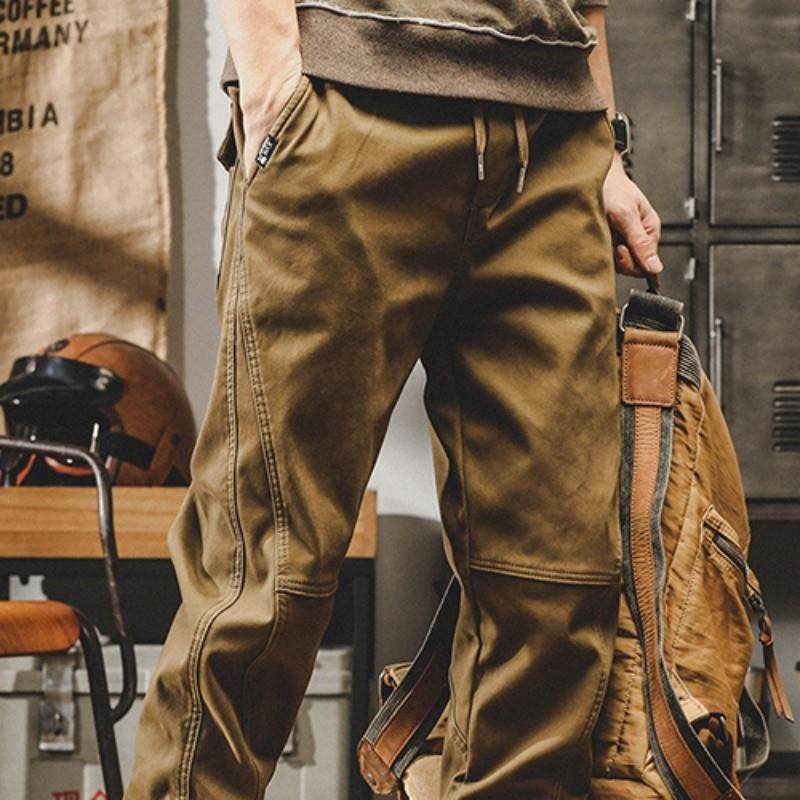 机车工装裤子男美式复古秋冬宽松直筒休闲裤潮牌阔腿束脚户外男裤,男装,休闲裤,淘宝优惠券,粉丝福利购,淘宝优惠卷