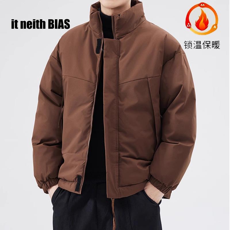 it neith BIAS美式简约棉衣男秋冬款休闲棉服百搭面包服保暖外套