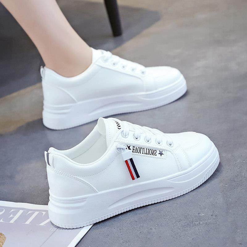 真皮小白鞋女平底2025夏季新款超火轻便休闲板鞋网面旅游运动鞋子,女鞋,时尚休闲鞋,淘宝优惠券,粉丝福利购,淘宝优惠卷