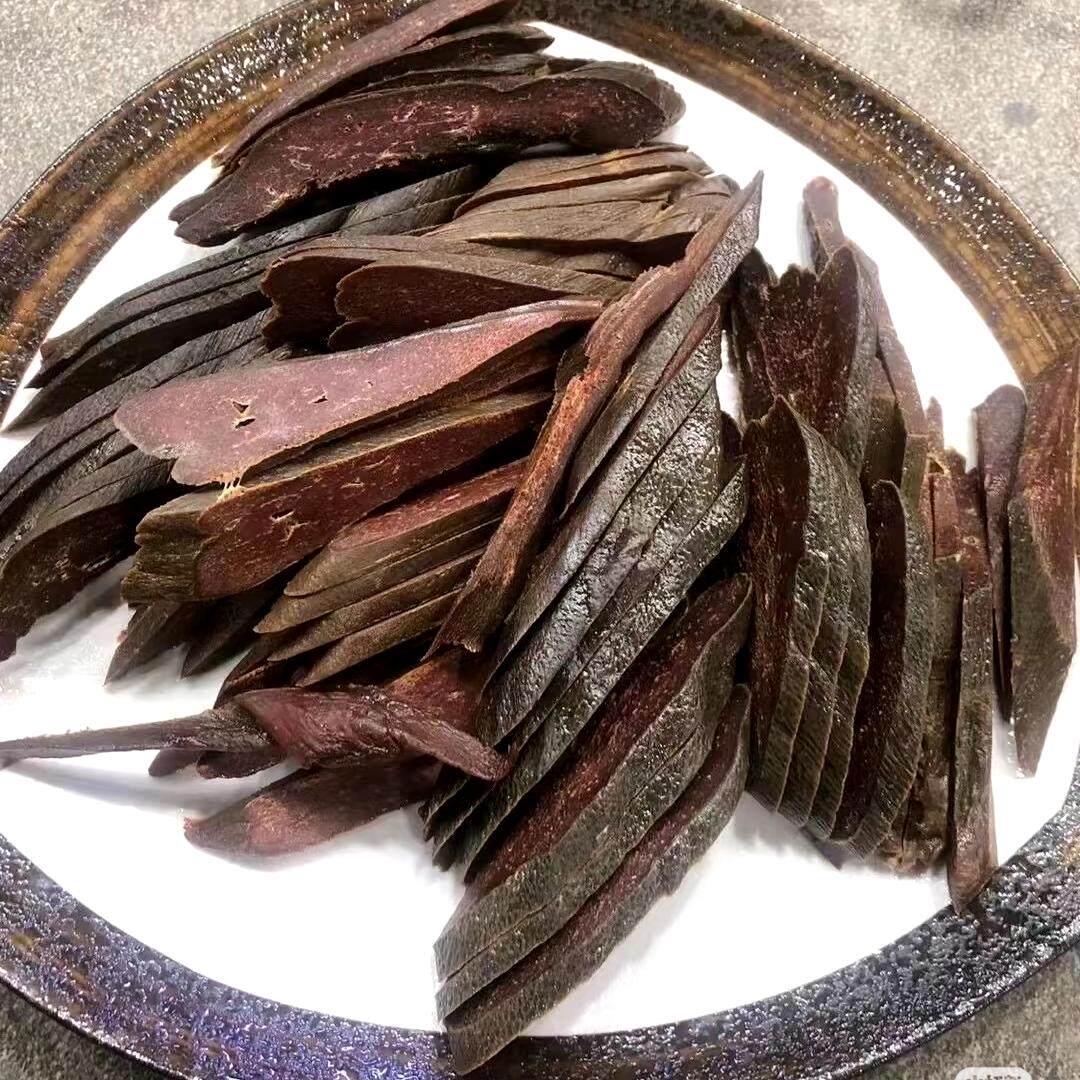 四川柏树枝柴火烟熏腊猪肝农家自制烟熏腊味年货下酒菜非湖南贵州