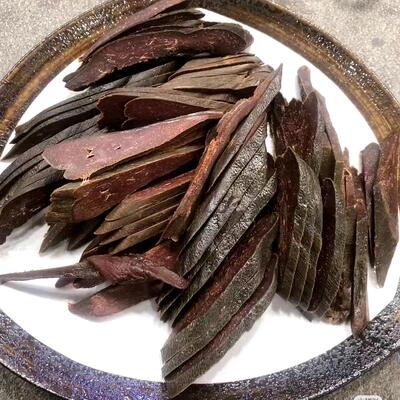 四川柏树枝柴火烟熏腊猪肝农家自制烟熏腊味年货下酒菜非湖南贵州