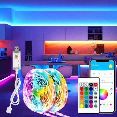 海外仓2025新款外贸 Novelty Lighting 供电音乐同步灯条