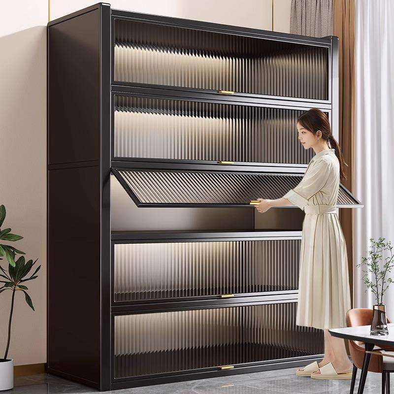 2I加高餐柜收纳柜子一体靠墙客厅置物架橱柜家用厨房储物柜餐边柜