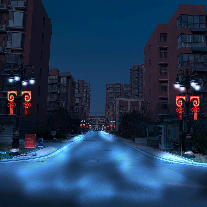 中国结路灯杆装饰灯LED路灯杆挂件灯街道亮化工程户外质保一年