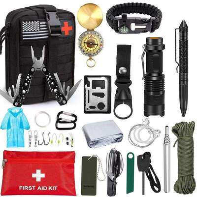 多功能求生工具套装Camping野营野外露营装备车载应急用品急救