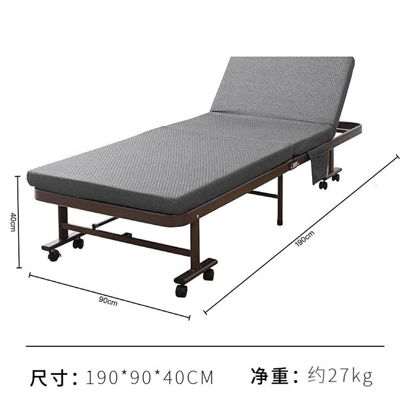 新型折叠床成人家用陪护办公室午休床日式单人床简易床行军床金属