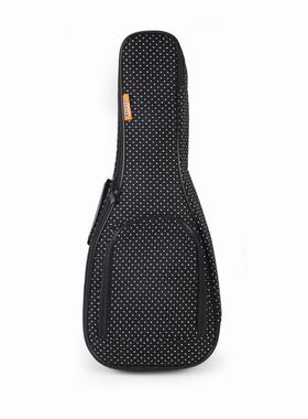 棉麻 黑色尤克里里琴包 10mm珍珠棉乌克丽丽ukulele琴袋 小吉他包