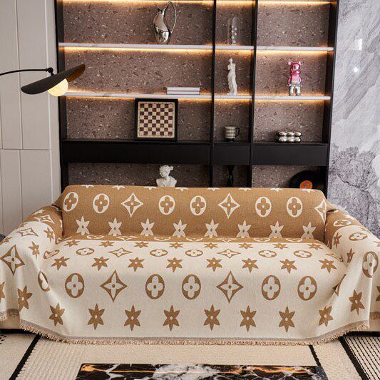 轻奢高级感雪尼尔沙发巾盖布防滑全盖盖巾四季通用沙发套盖毯防尘