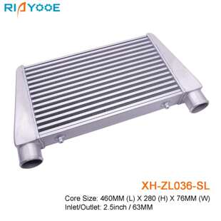 汽车中冷器通用460x280x76MM-65MM涡轮增压散热器进气改装管式