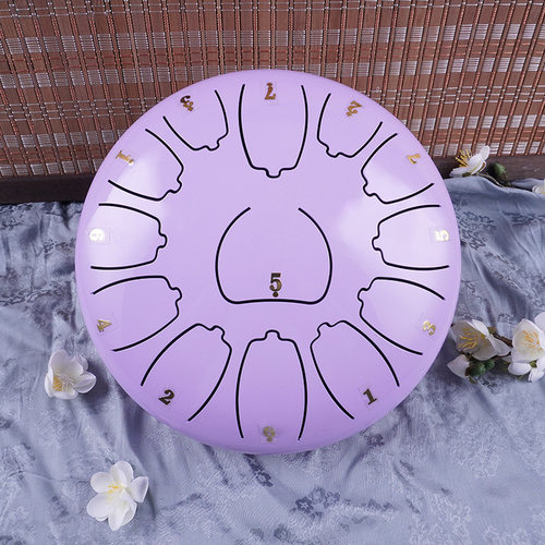 空灵鼓10寸13音国风编钟鼓手鼓钢舌鼓打击乐器源头工厂现货批发