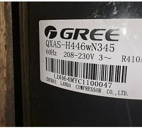 QXAS-H446wN345 R410A 208-230V/60Hz/3PH空调压缩机
