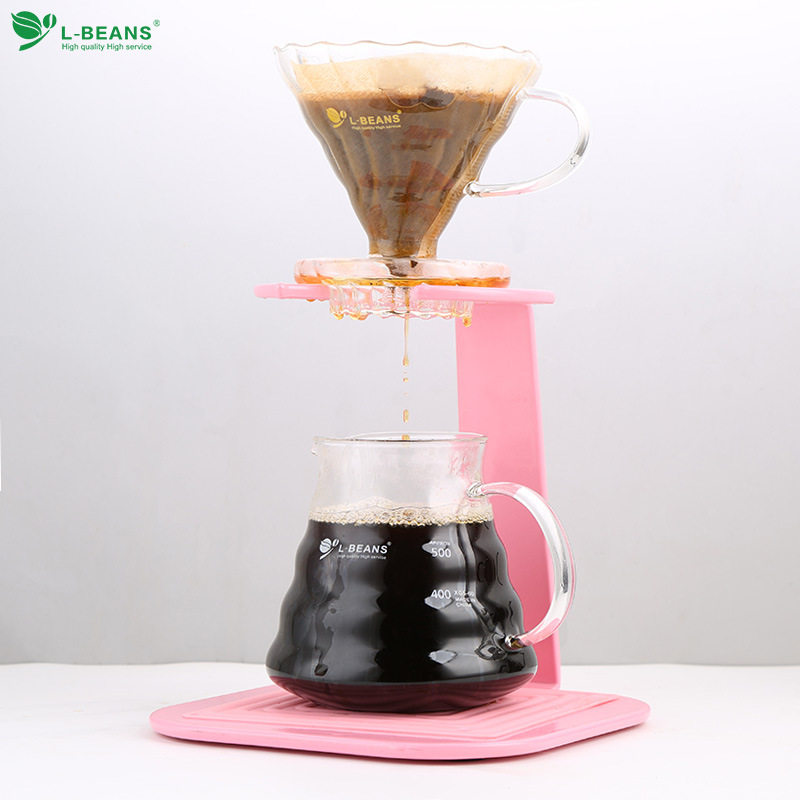 L-BEANS咖啡手冲架滤壶滤杯咖啡手冲壶套装咖啡具套装咖啡用具