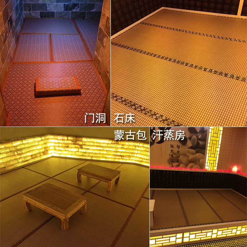 六月凉藤席地垫洗浴汗蒸垫榻榻米垫子家用地板薄睡垫
