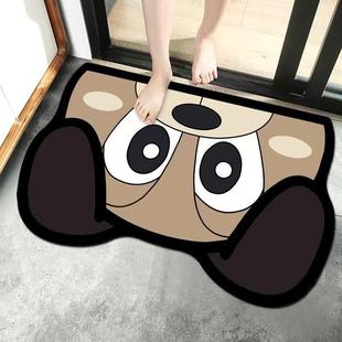 浴室门口吸水地垫防滑厕所脚垫硅藻泥速干水洗可爱卡通卫生间门垫