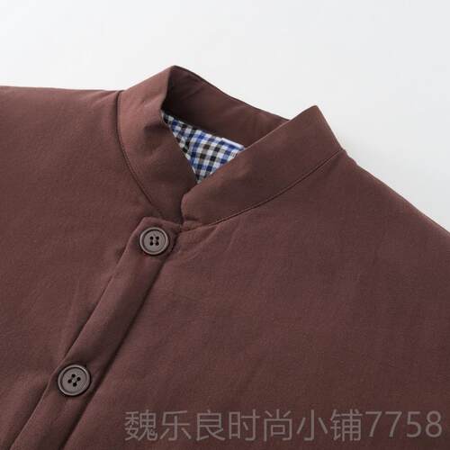 高档纯加厚中年棉袄可拆洗男棉老粗布唐装手工棉花袄中式外套居士