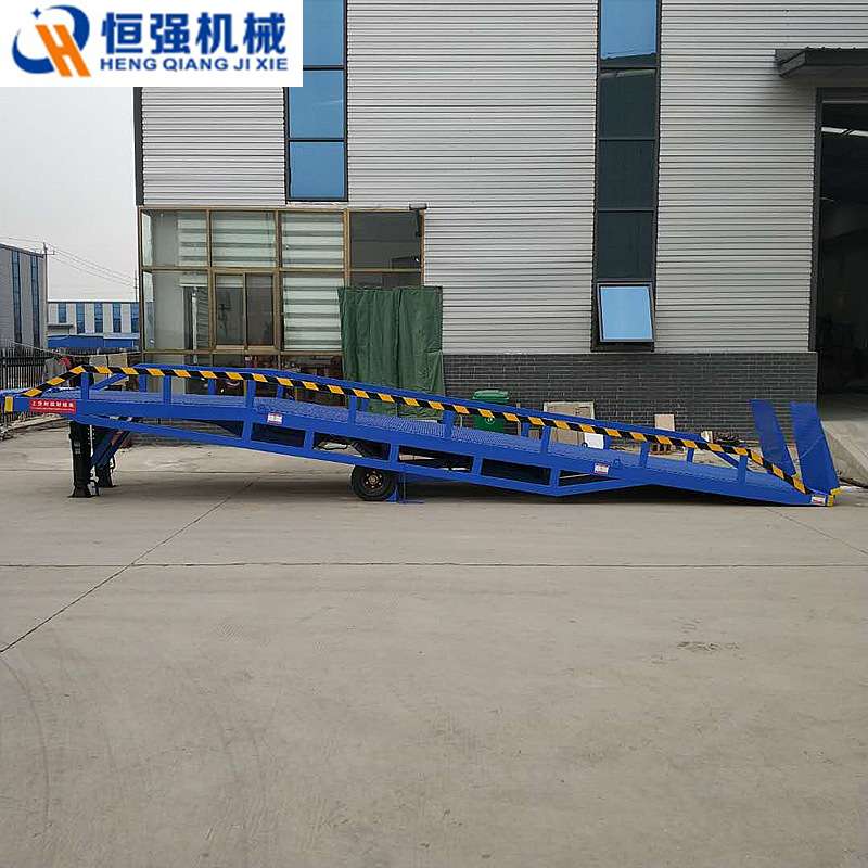 供应集装箱登车台 物流卸货装卸平台 移动液压登车桥安全钢构