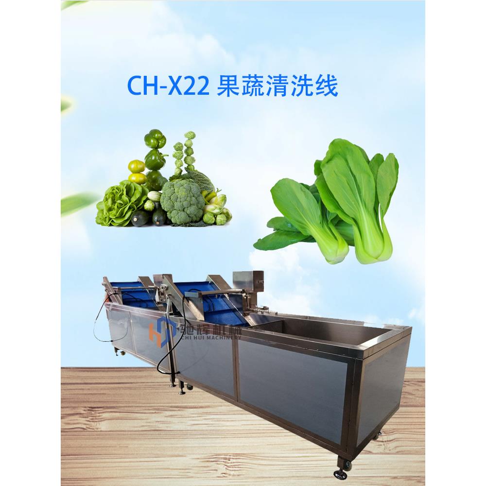 果蔬清洗生产线净菜加工全套设备连续式蔬菜清洗机连续式洗果机