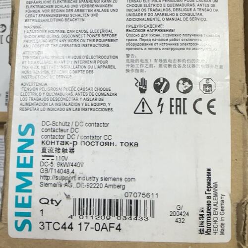 议价直流接触器3TC4417-0AF43TC4417-0AF33TC4417-0AF5