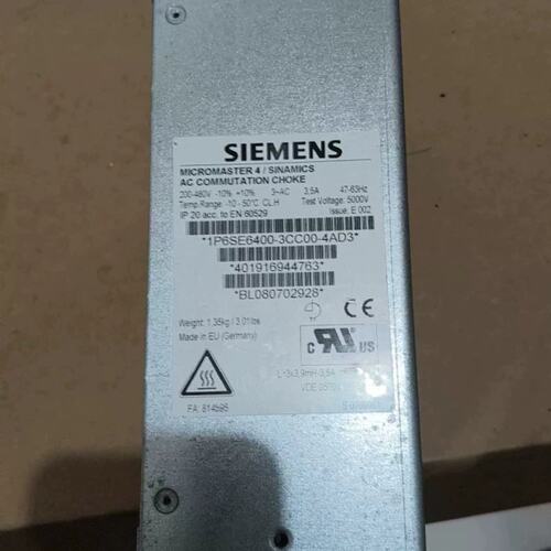 价电抗器SE6400-3CC00-4AD3SE6400-3CC01-0AD3SE6400-3CC02-2AD3