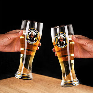 德式教士啤酒杯范佳乐精酿啤酒杯小麦杯无铅玻璃大容量啤酒杯水杯